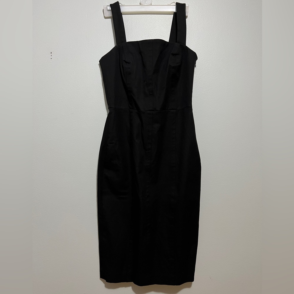 Banana Republic formal black fitted dress.